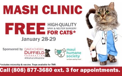 January 28-29: MASH Spay/Neuter Clinic